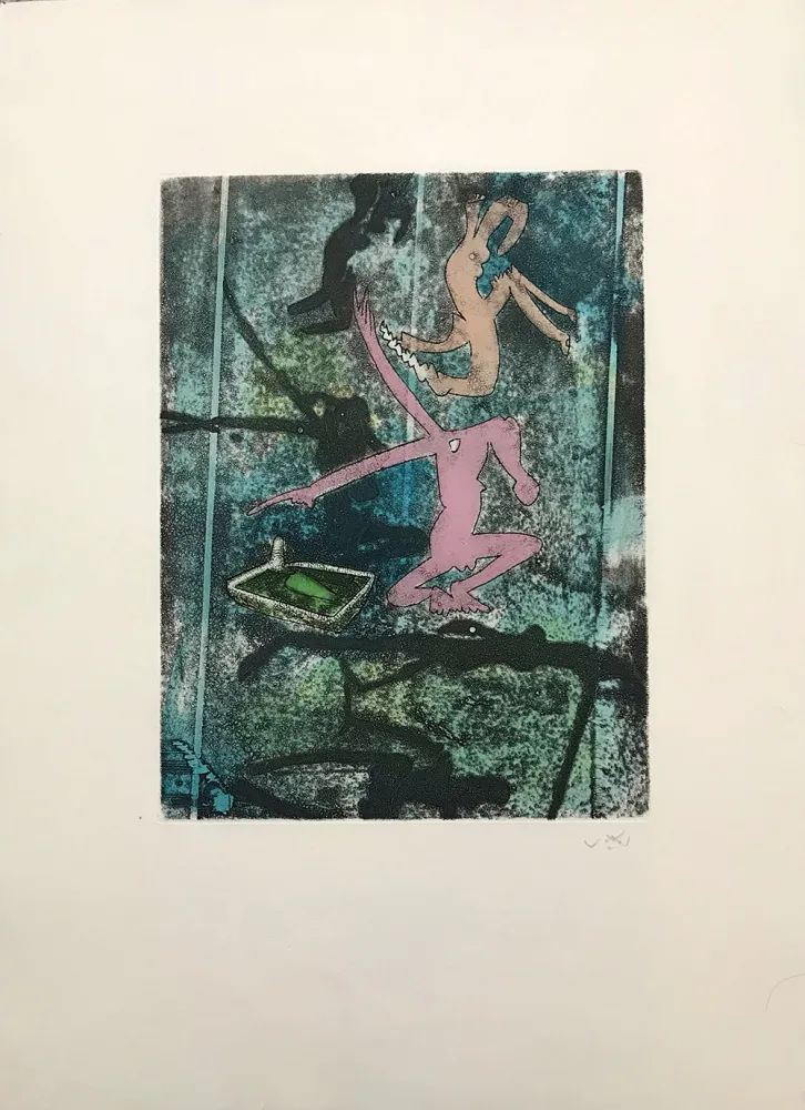 Офорт И Аквитанта Matta - Centre Noeuds – Plate 4 