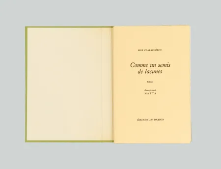 Гравюра Matta - Comme un semis de lacunes