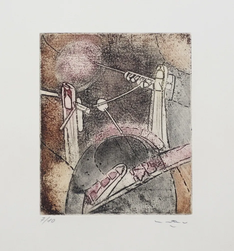 Офорт И Аквитанта Matta - Composition