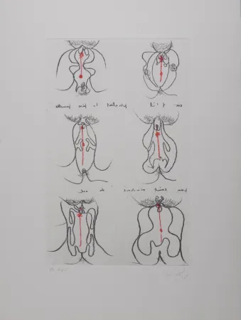 Гравюра Matta - Cri Oval, 1971 - Hand-signed