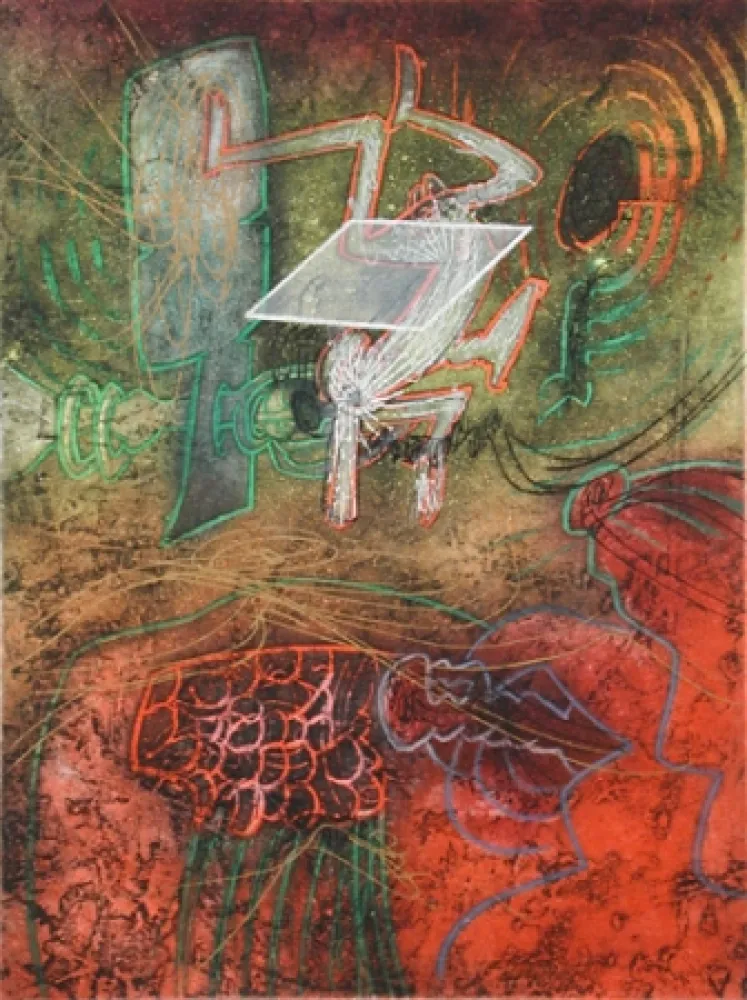 Офорт И Аквитанта Matta - Damné Par L'Arc-en-Ciel