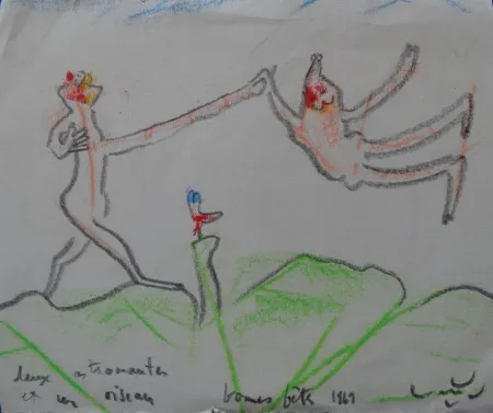 Нет Никаких Технических Matta - Deux astronautes et un oiseau