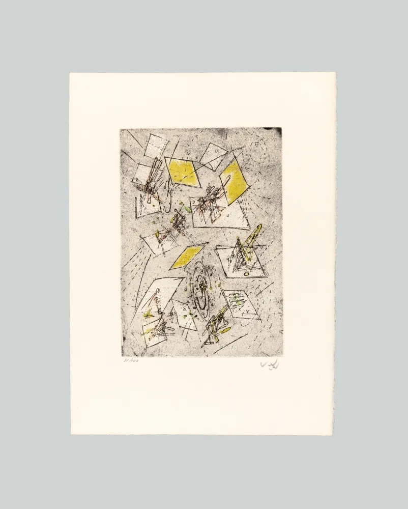 Гравюра Matta - Droites libérées