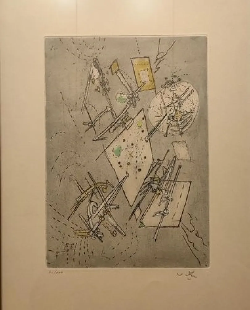 Акватинта Matta - Droites Liberees, planche 13