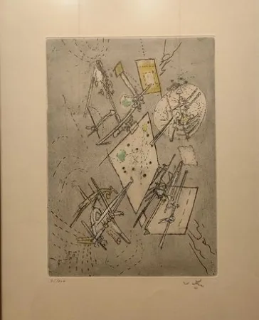 Акватинта Matta - Droites Liberees, planche 13