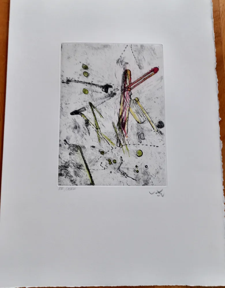 Гравюра Matta - Droites Liberees, plate I