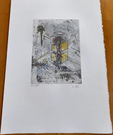 Гравюра Matta - Droites Liberees, plate VII