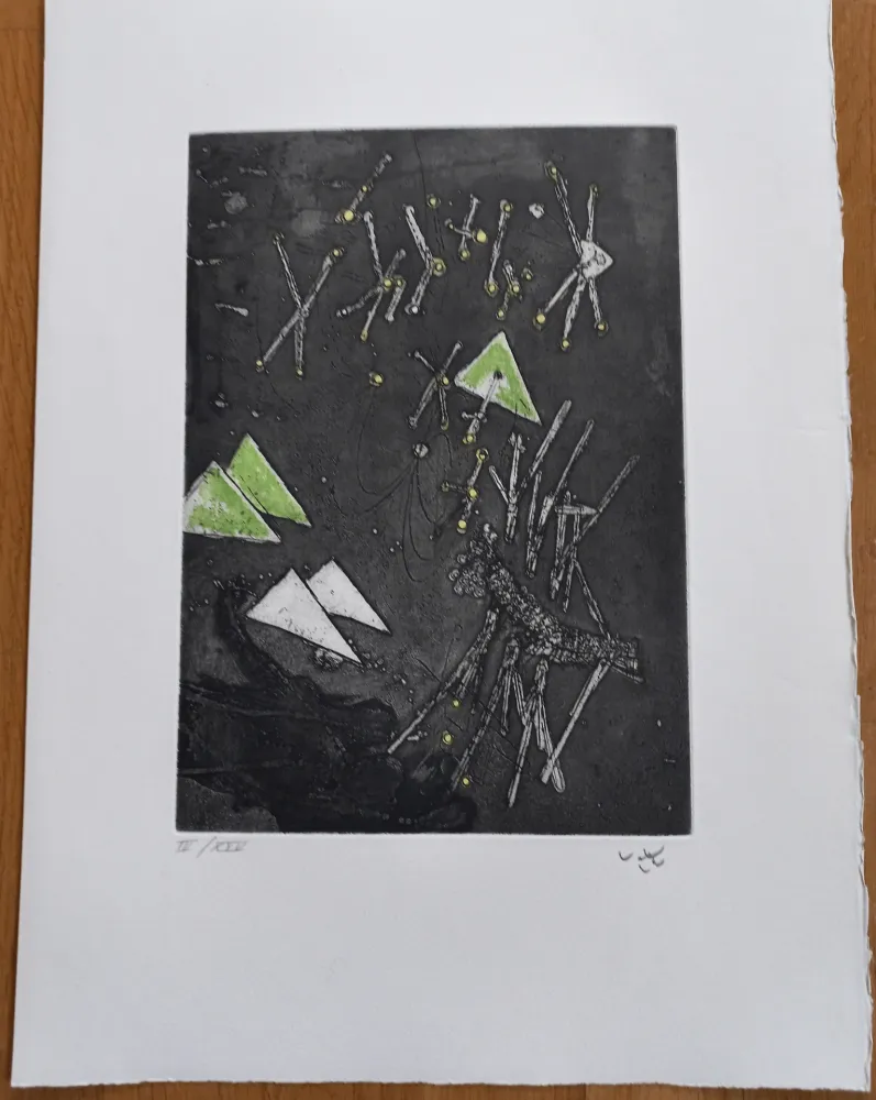 Гравюра Matta - Droites Liberees, plate XI