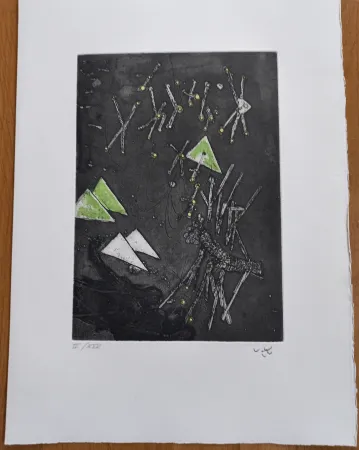 Гравюра Matta - Droites Liberees, plate XI