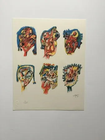 Литография Matta - D'yeux (from Morfolgie Verbali)