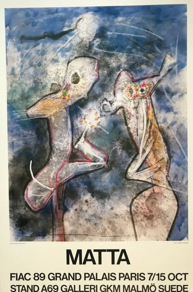 Афиша Matta - Exhibition poster 1989