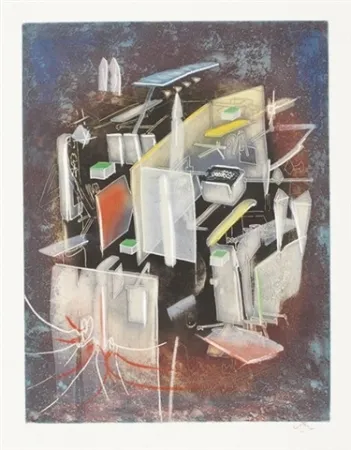 Офорт И Аквитанта Matta - Hom'mere III, suite complète 