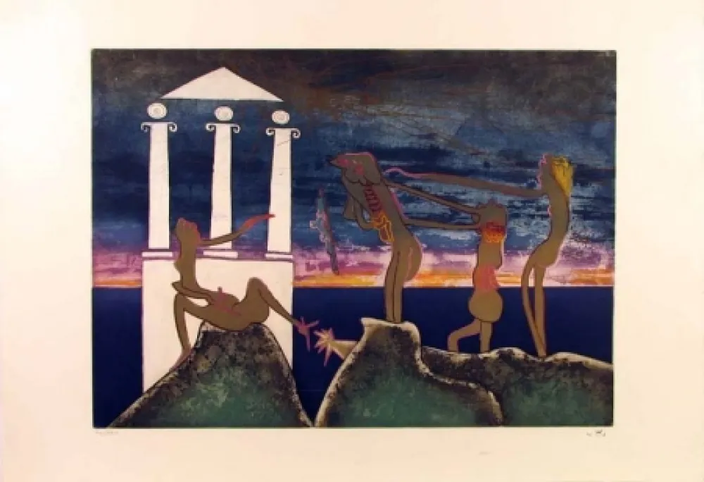 Офорт И Аквитанта Matta - Hours of the Day Series, 10pm