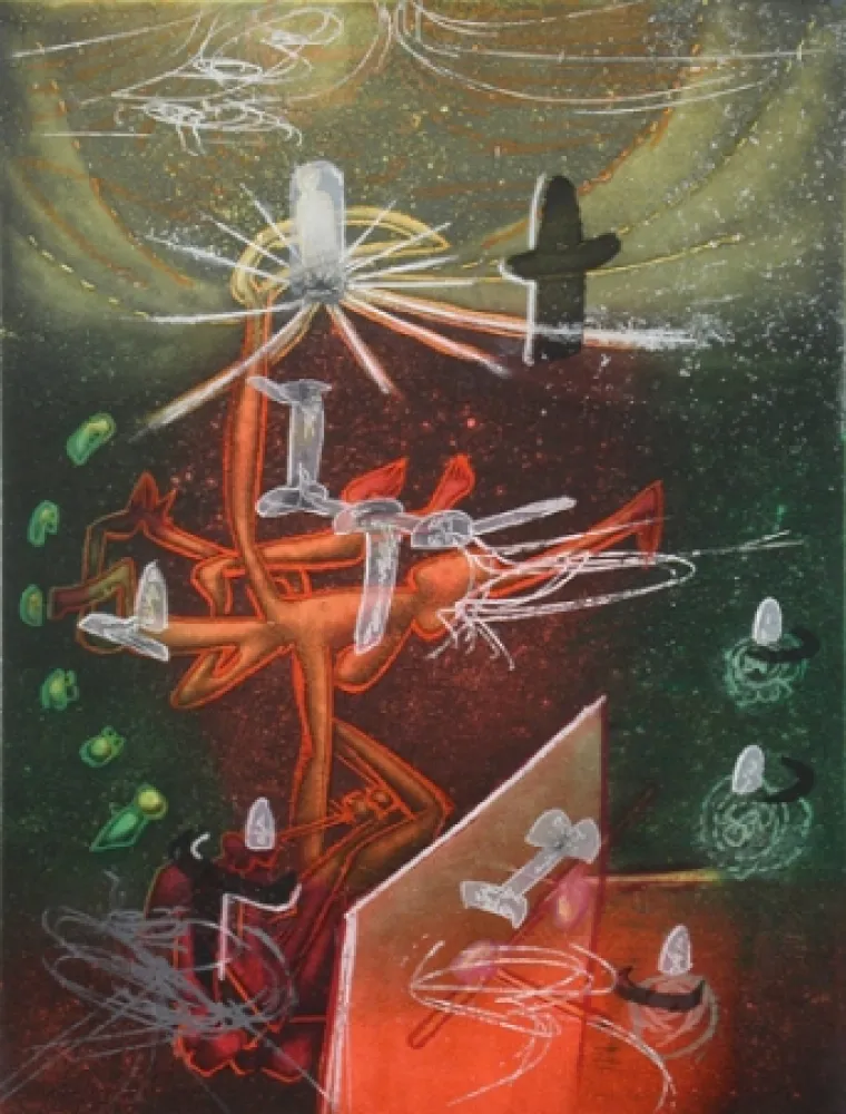 Офорт И Аквитанта Matta - Je Fixe des Vertiges