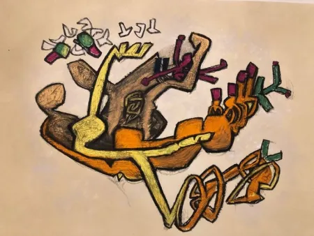 Гравюра Matta - La chasse aux papillons