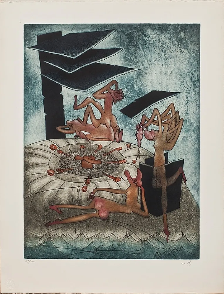 Гравюра Matta - La danse de la morte 