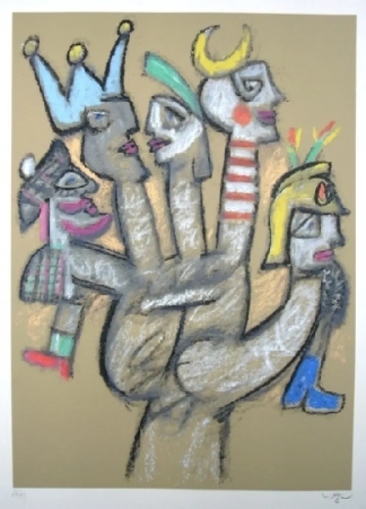 Сериграфия Matta - La main aux marionnettes 