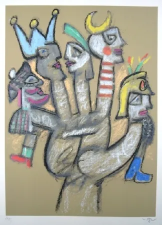 Сериграфия Matta - La main aux marionnettes 