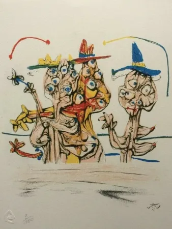 Литография Matta - La sagrada famila (from Morfolgie Verbali)