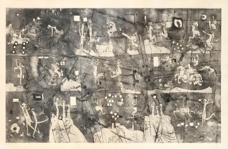 Офорт И Аквитанта Matta - La Une a L'h Pile (Head to Head)