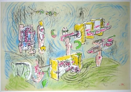 Литография Matta - La vitesse du sort