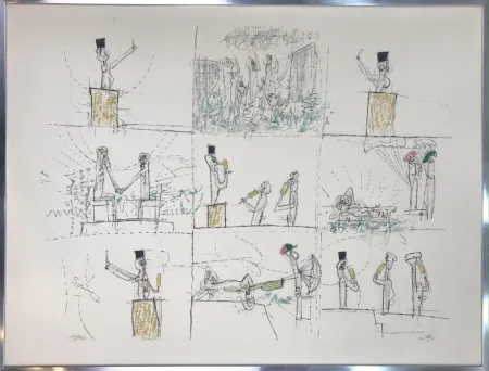 Литография Matta - L'ANTI PROCÉS