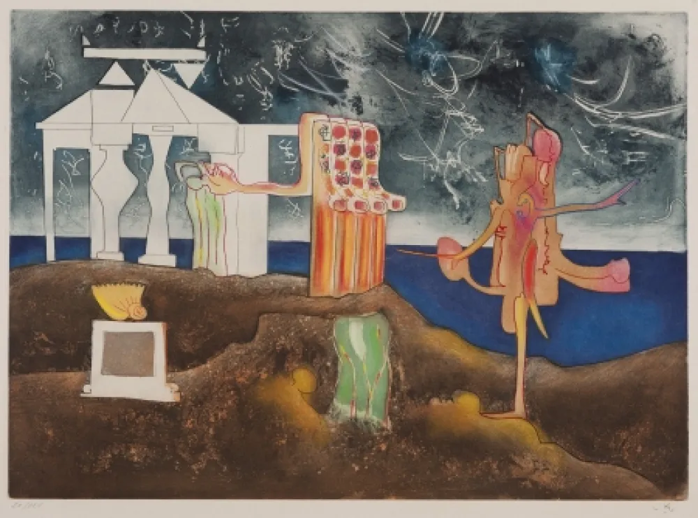 Акватинта Matta - L'Arc obscur des Heures