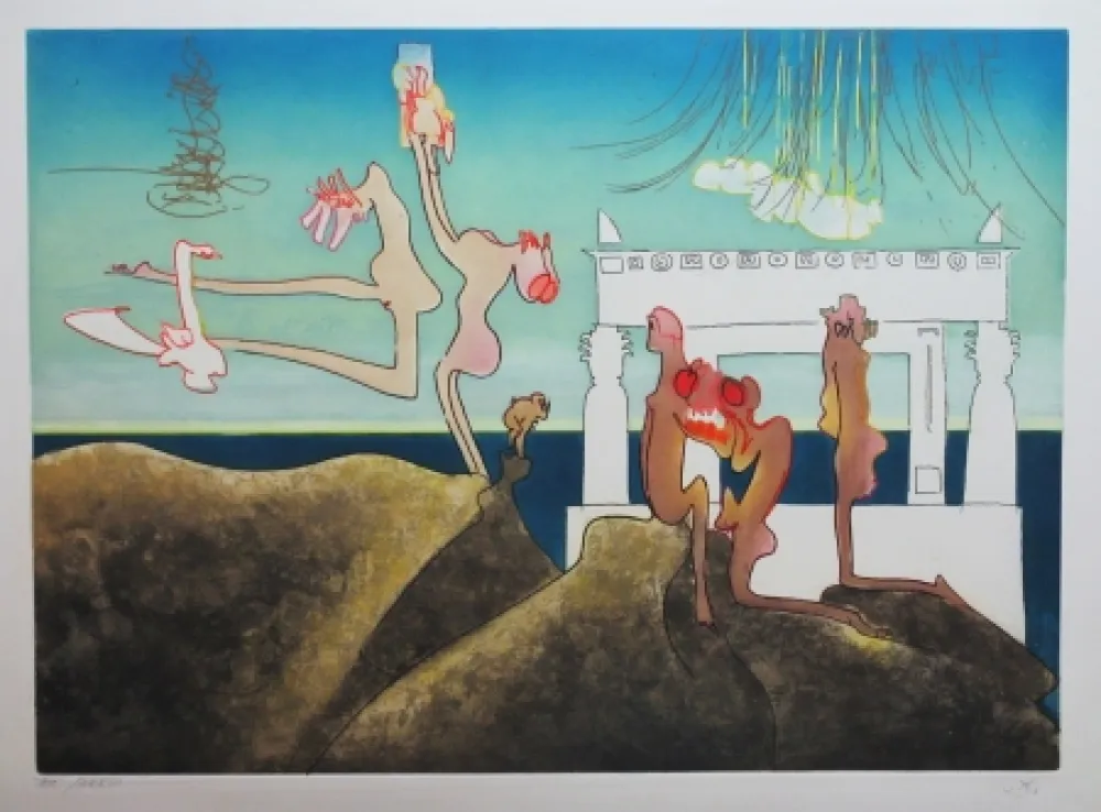 Офорт И Аквитанта Matta - L'Arc obscur des heures