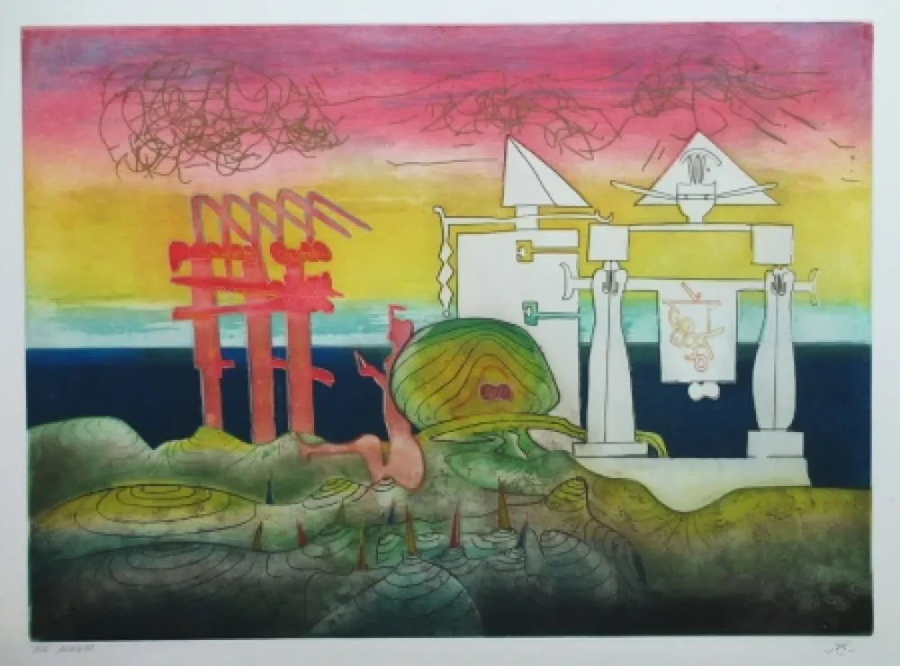 Офорт И Аквитанта Matta - L'Arc obscur des heures