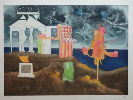 Офорт И Аквитанта Matta - L'Arc obscur des heures