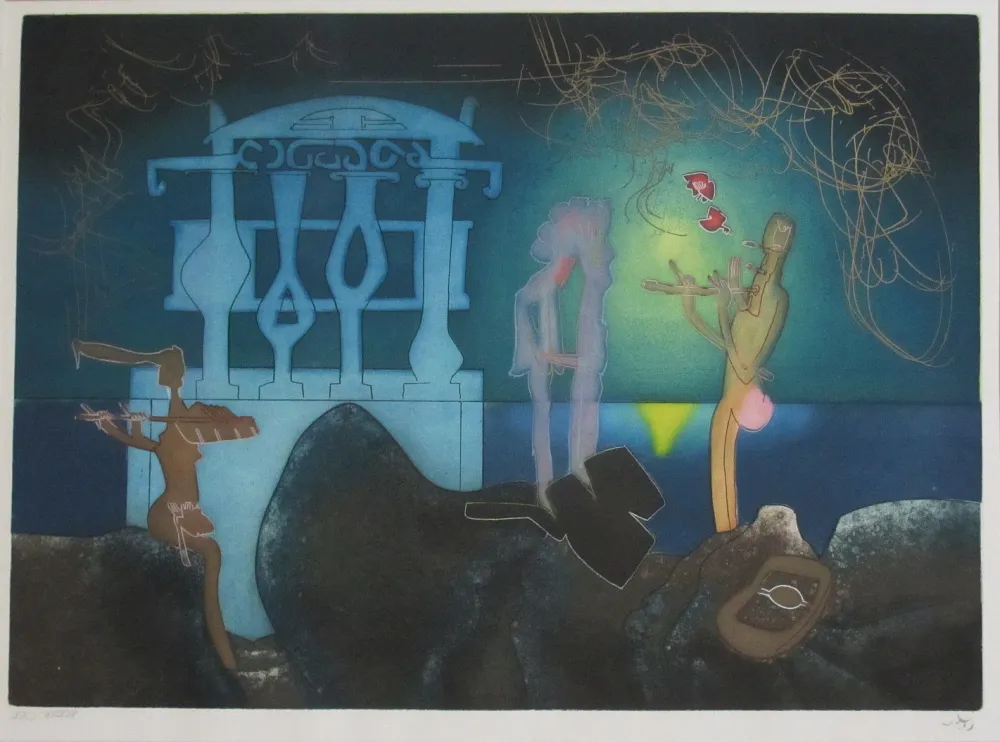 Офорт И Аквитанта Matta - L'arc obscur des heures