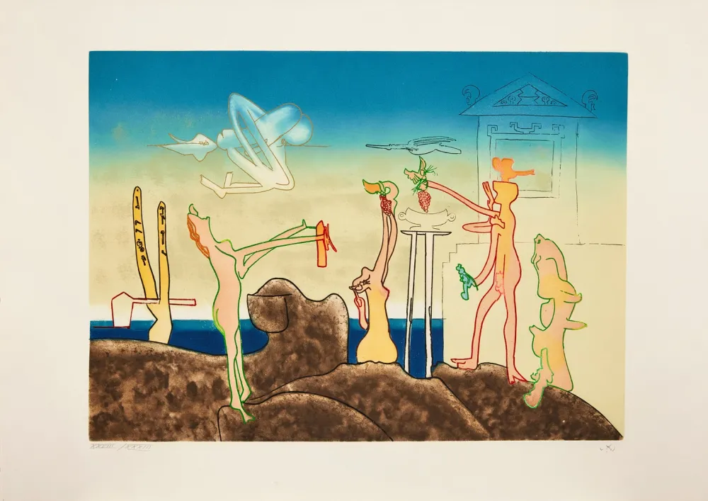 Офорт И Аквитанта Matta - L'Arc obscure des heures