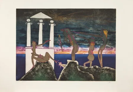 Офорт И Аквитанта Matta - L'Arc obscure des heures