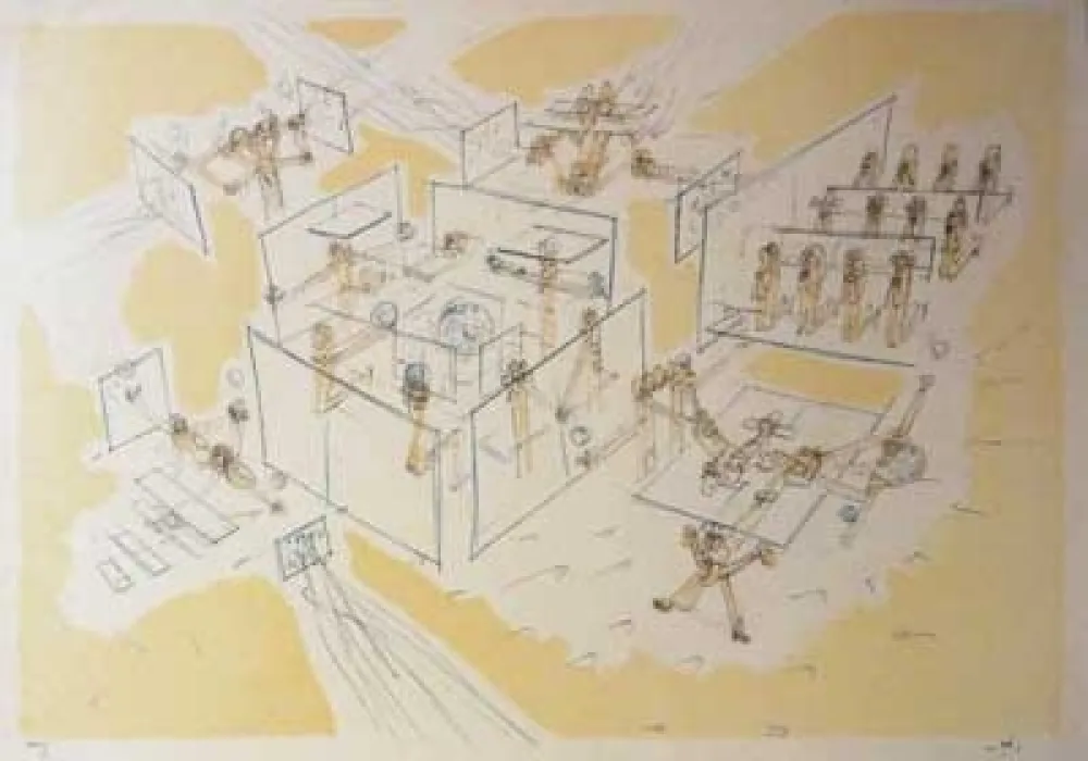 Литография Matta - Les Convaincus