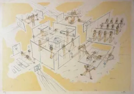 Литография Matta - Les Convaincus