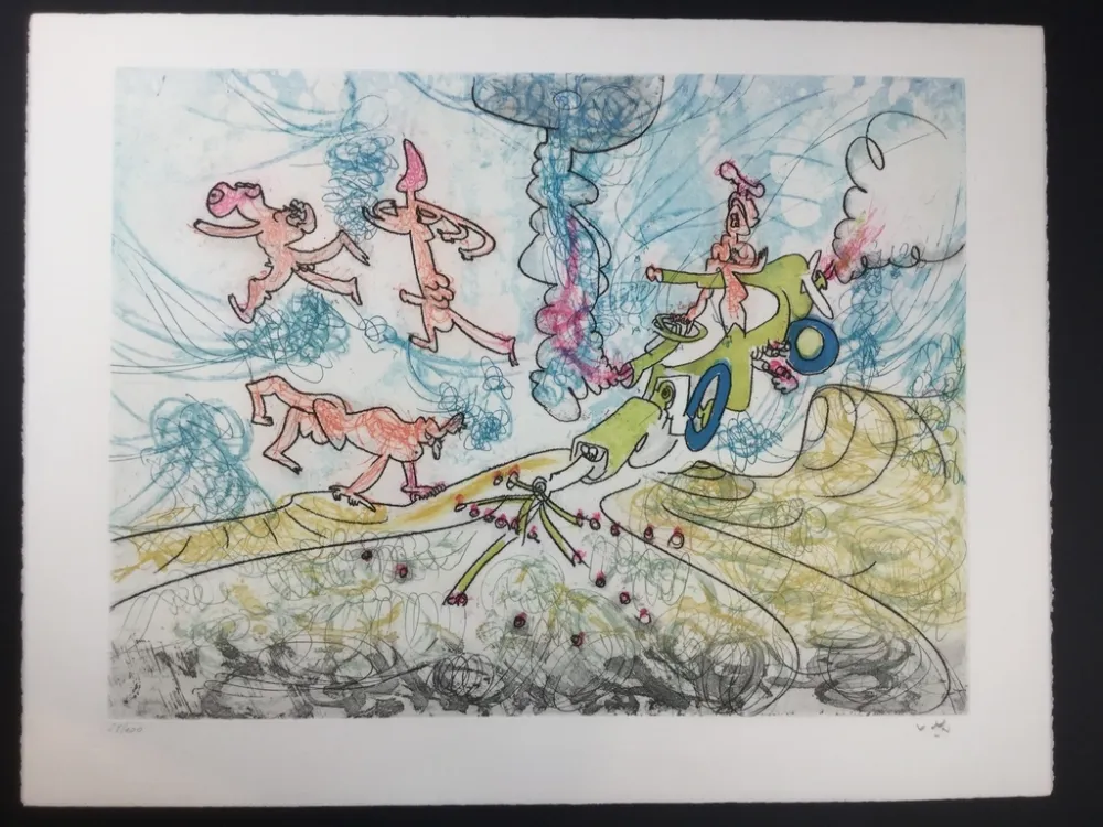 Офорт И Аквитанта Matta - Les Oh! Tomobiles 