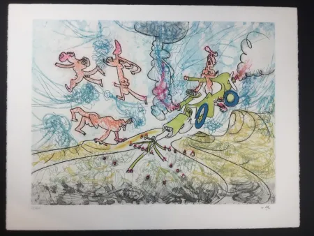 Офорт И Аквитанта Matta - Les Oh! Tomobiles 