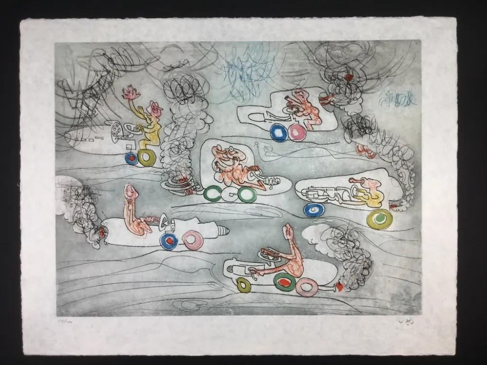 Офорт И Аквитанта Matta - Les Oh! Tomobiles 