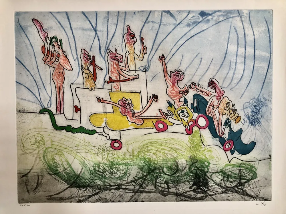 Гравюра Matta - Les oh tomobiles- image II