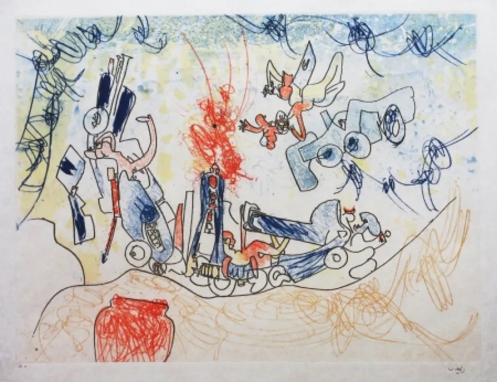 Офорт И Аквитанта Matta - Les Oh' Tomobiles (Planche 7)