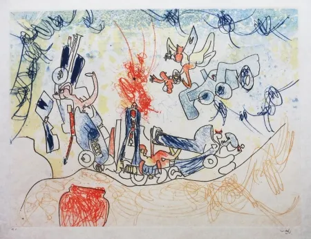 Офорт И Аквитанта Matta - Les Oh' Tomobiles (Planche 7)