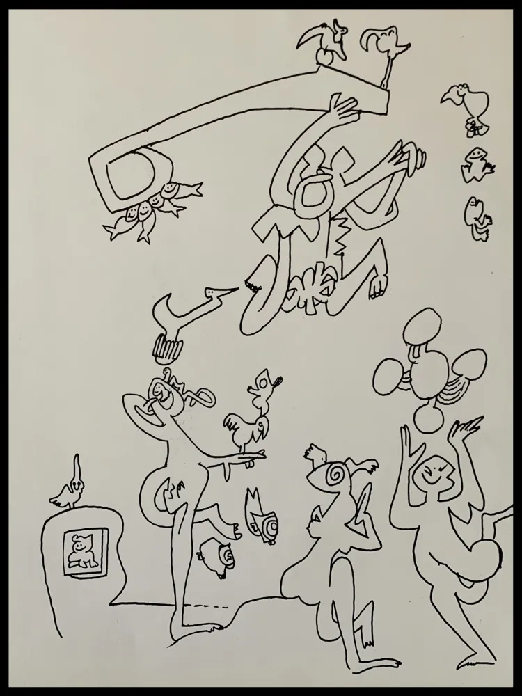 Литография Matta - Les oiseaux dans l'éternité