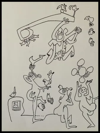 Литография Matta - Les oiseaux dans l'éternité