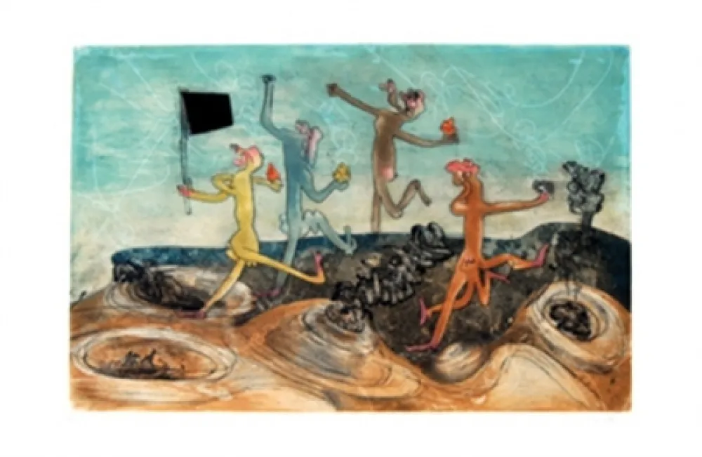 Литография Matta - Les suissides