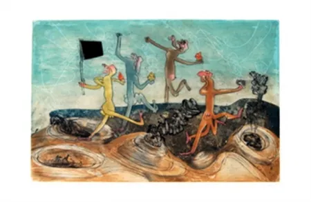 Литография Matta - Les suissides