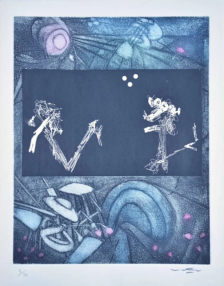 Офорт И Аквитанта Matta - Les Voix 