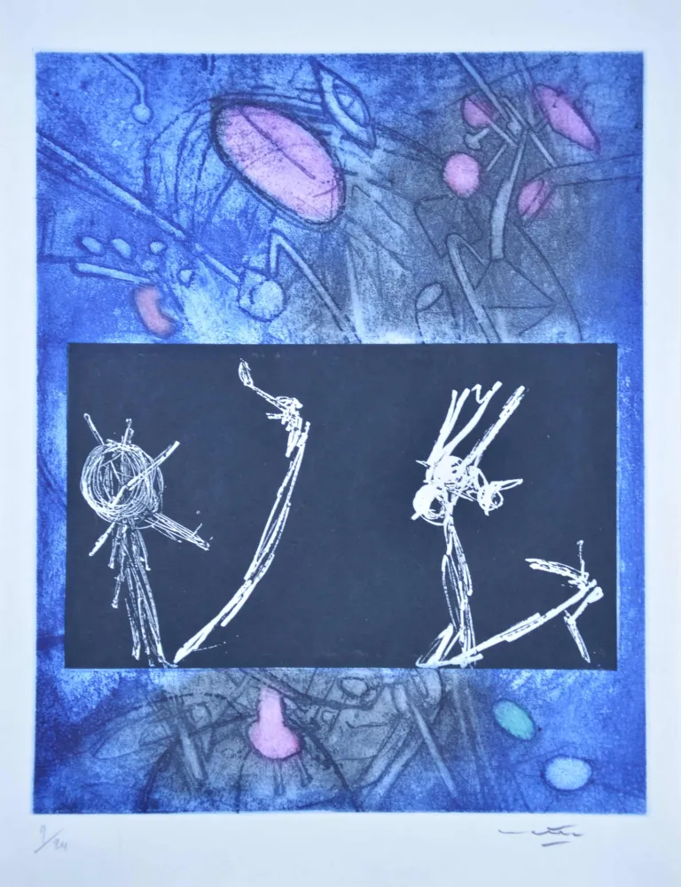 Офорт И Аквитанта Matta - Les Voix