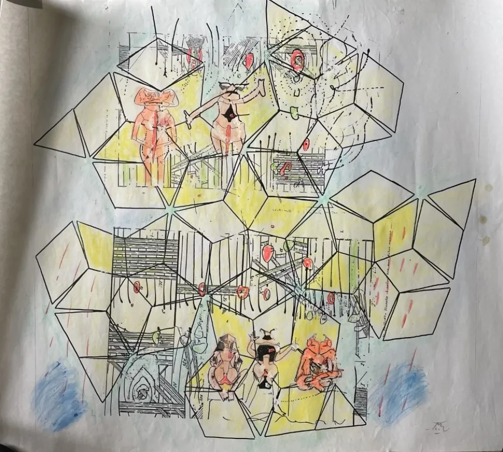 Нет Никаких Технических Matta - Original mixed media work