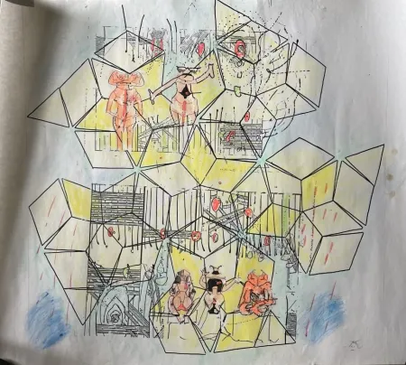 Нет Никаких Технических Matta - Original mixed media work