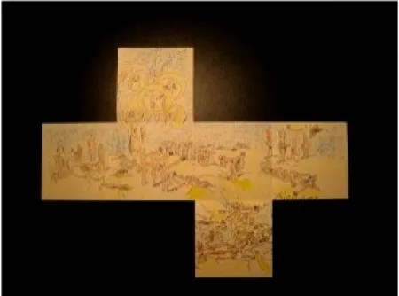 Гашение Matta - Projet pour un cube - Exposition Galerie Samy Kingel